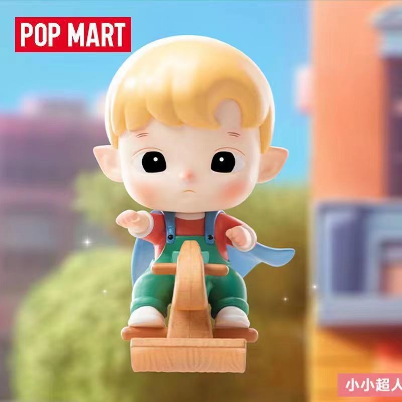 ของแท้ Bubble Mart hacipupu ชุดฮีโร่ตัวน้อยที่ทำด้วยมือกล่องตาบอดตุ๊กตาเล่นแฟชั่นของขวัญตกแต่งเดสก์ท็อป