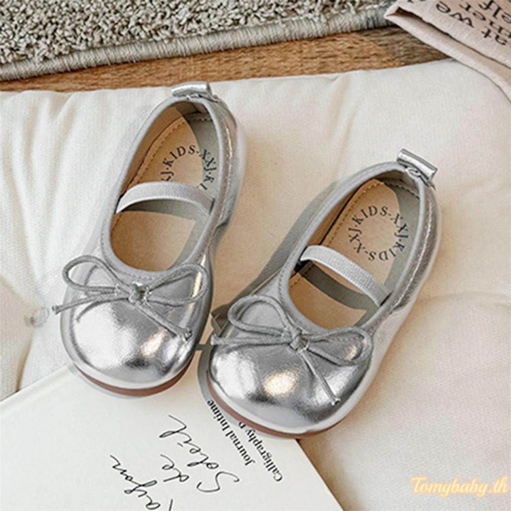 Tomybaby-รองเท้าเจ้าหญิงเด็กผู้หญิงพื้นนุ่มน่ารักโบว์แฟลตรองเท้าเดินสบายๆ - รูปที่ 7