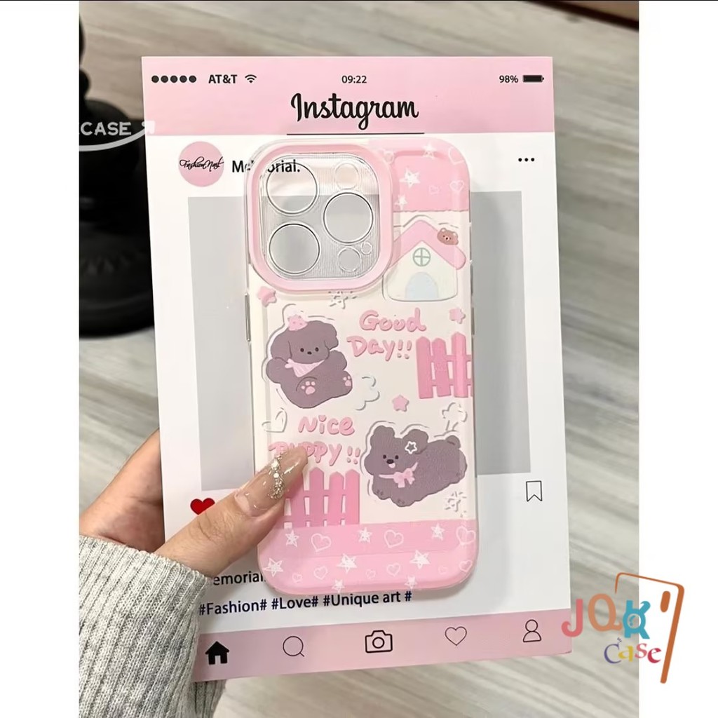เคสไอโฟน IPhone 12 7Plus 14 15 13 11 Pro Max 15 X XR Max8 7 XS 14 Plus SE 2020 การ์ตูนแมว น่ารักจัง ตลกดี สีชมพู เคส