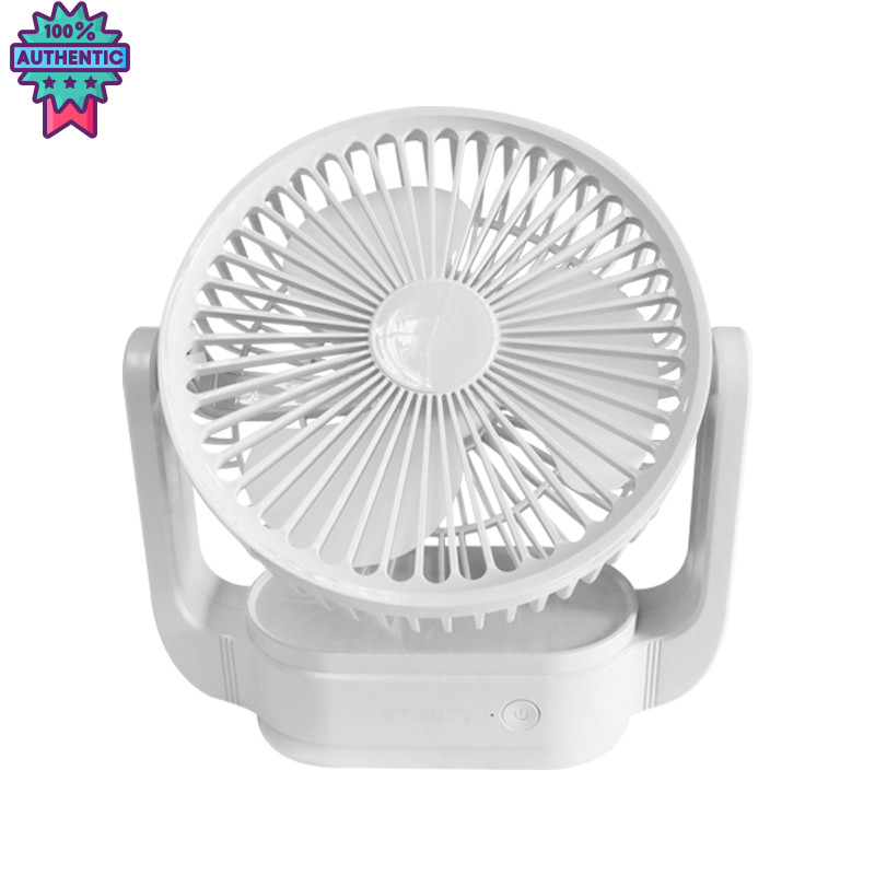 KAIDEE ST พัดลมตั้งโต๊ะ พัดลมเล็ก พัดลมพกพา  ปรัระดัได้ 180 องศา ปรัแรงลมได้ 3 ระดั มี 3 สีให้เลือก 