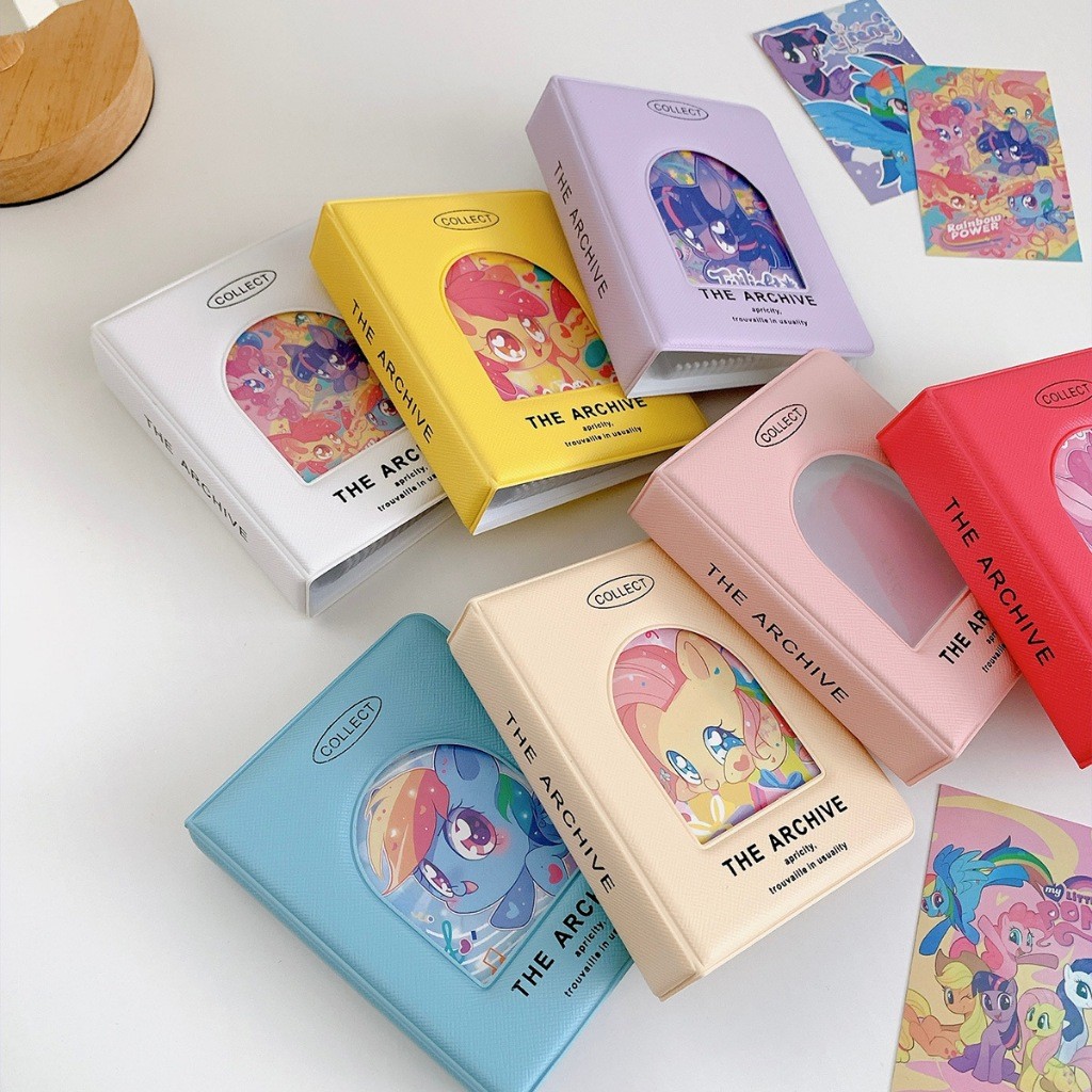 Mini Pony Photo Album Card Book Window Hollow 3 นิ้ว Photocard Holder Photo Storage Album Card Holder