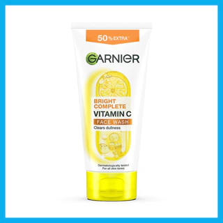 Garnier Bright Complete Vitamin C Face Wash 150ml การ์นิเย่ ไบรท์ คอมพลีท โฟมล้างหน้า.