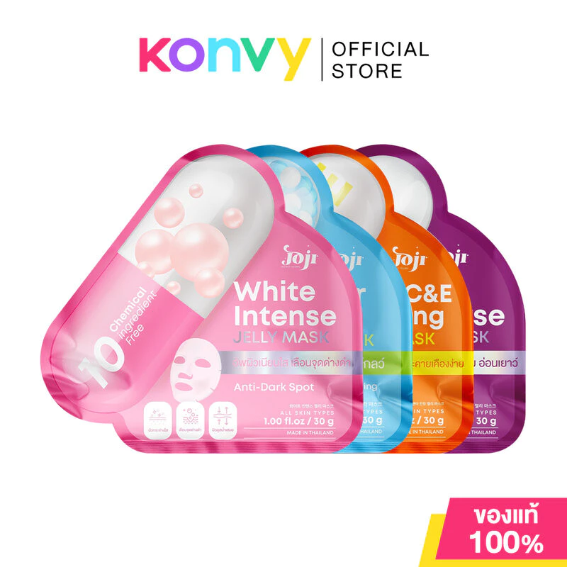 JOJI Secret Young Jelly Mask เจลลี่มาสก์หน้า 30g (White Intense/Cica C&E Calming/Water Bank/Age Revers)