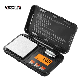 Kiprun เครื่องชั่งดิจิตอลพกพา, เครื่องชั่งขนาดเล็กที่มีความแม่นยํา 200 กรัม/ 0.01 กรัมพร้อม LCD เรืองแสง, ชิ้น, ฟังก์ชั่น Tare