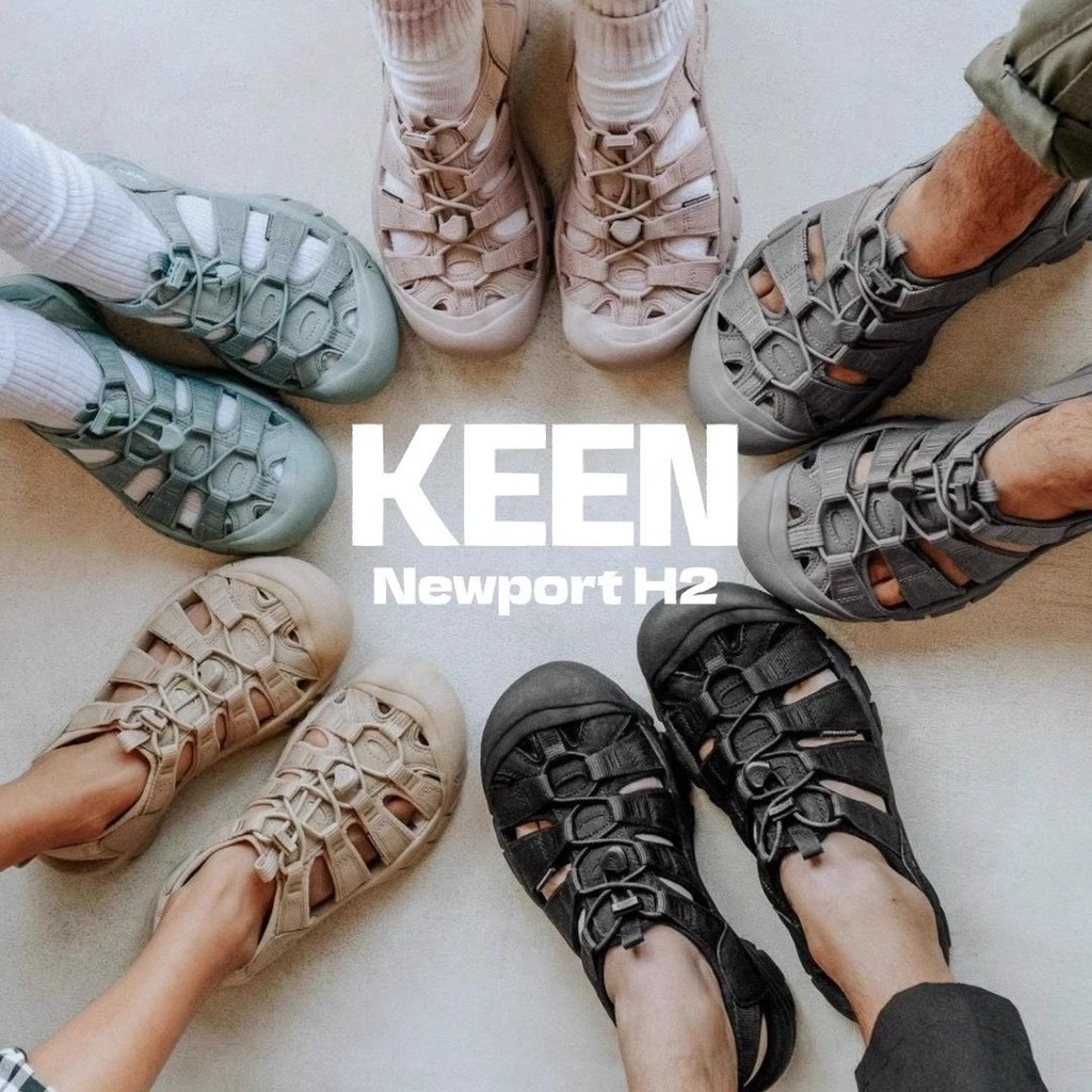 Koen NEWPORT H2 Beach Outdoor Toe-Covered รองเท้าแตะ Anti-Slip Anti-Collision Mountaineering ผู้ชายผ