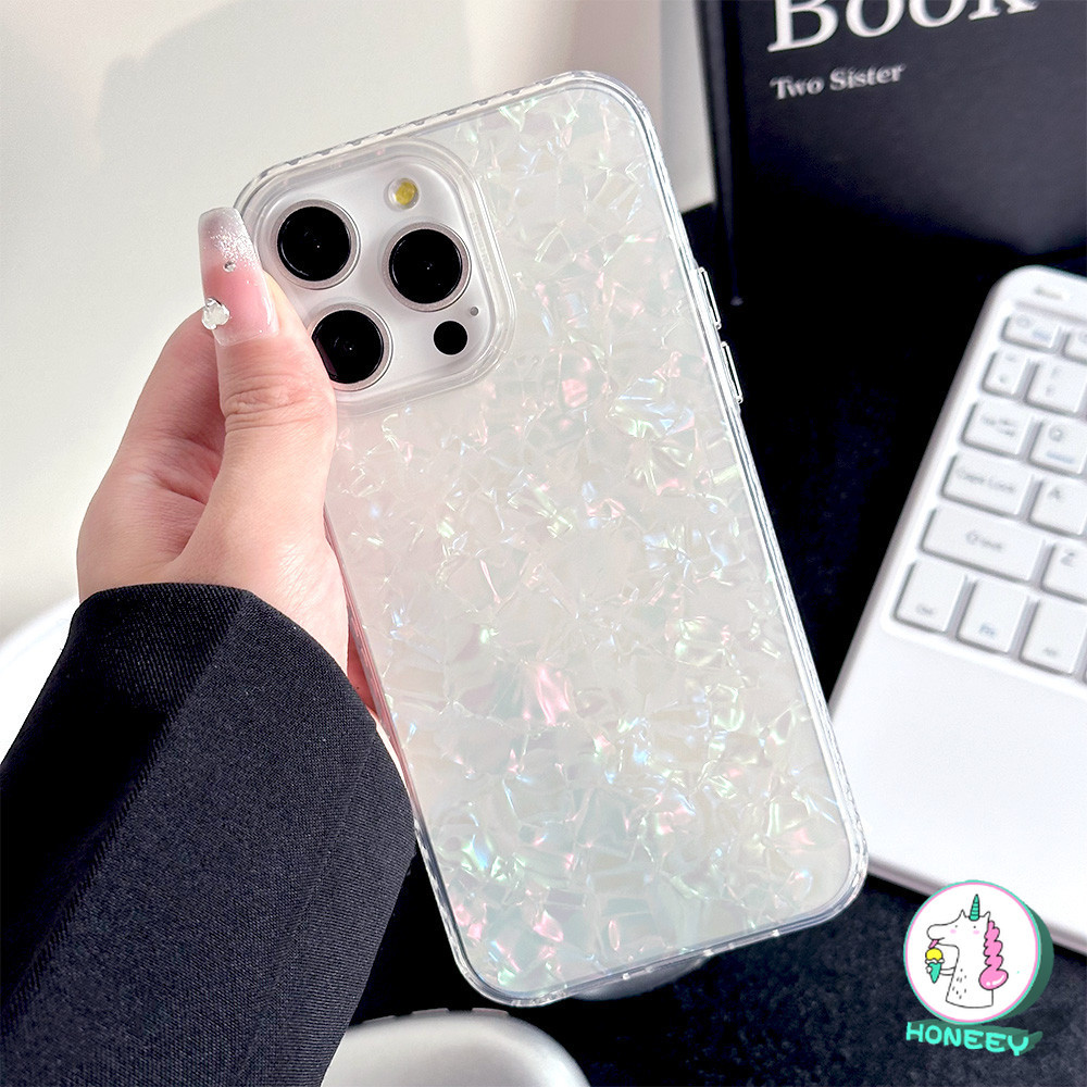 หรูหรา INS เลเซอร์พับรูปแบบกรณีโทรศัพท์อ่อนสําหรับ Iphone 15 14 Pro MAX 11 12 13 Plus XS MAX XR 8 7 Plus SE กันกระแทกป้องกันรอยขีดข่วนโทรศัพท์ปกหลัง