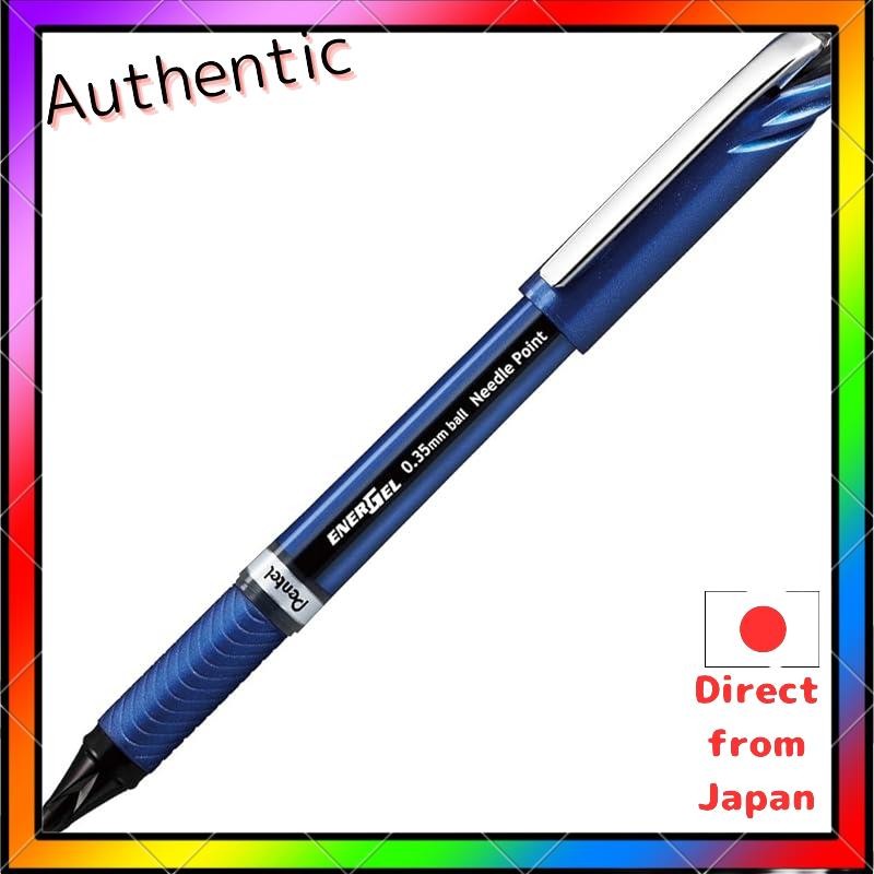 Pentel Gel Ink ปากกาลูกลื่น Energel Euro Bln23-A 0.35 สีดํา 10 แพ็ค