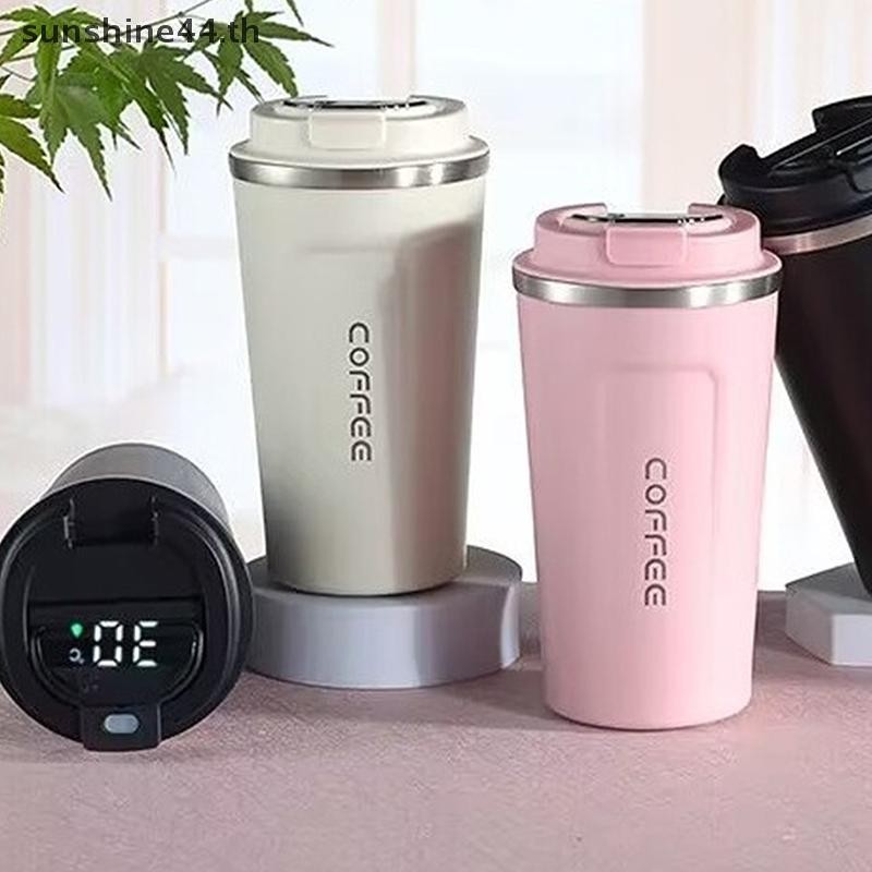Foursun 510ML แก้วกาแฟสําหรับเดินทาง แก้วเก็บความร้อนสแตนเลส ชารั่วซึม ถ้วยกาแฟ กระติกน้ําสูญญากาศในรถยนต์ ขวดฉนวนแบบพกพา TH