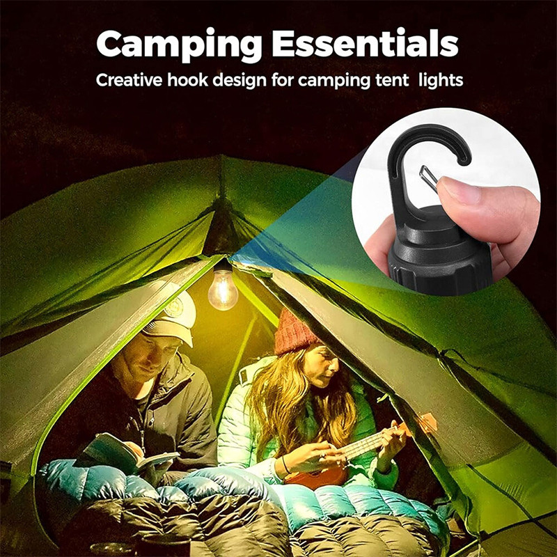 Roxart ไฟตั้งแคมป์ Led หลอดไฟสไตล์ย้อนยุคแบบพกพาทรงกลมชาร์จไฟได้ ไฟตั้งแคมป์สำหรับเต็นท์ - รูปที่ 3