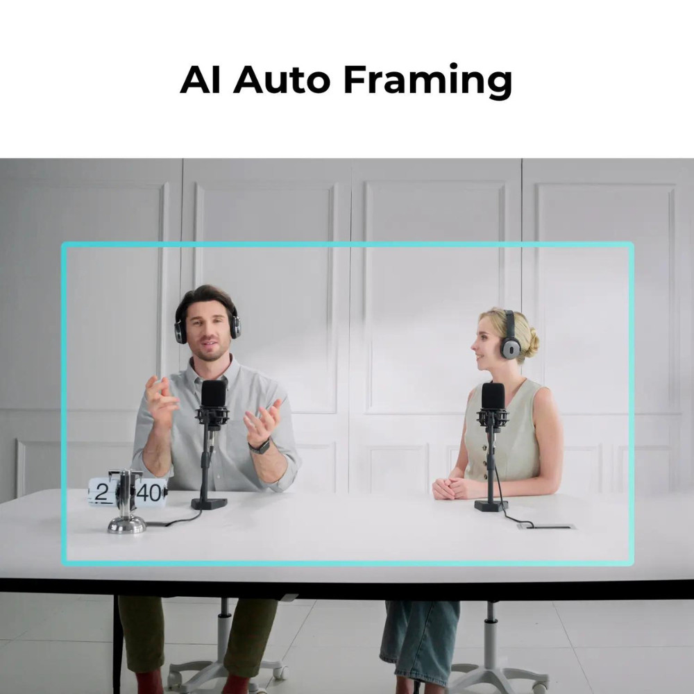 Obsbot Meet 2 เว็บแคม AI-Powered 4K พร้อม Auto Framing โฟกัสอัตโนมัติ และไมโครโฟนรอบทิศทาง