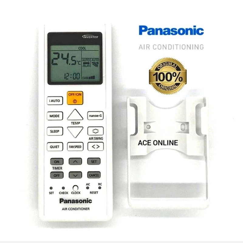 Panasonic รีโมทคอนโทรลเครื่องปรับอากาศสําหรับ A75C03440 A75C00350 A75C16270 A75C03420 A75C00370...