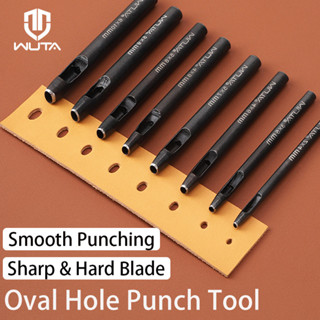 Wuta Oval Hole Punch สําหรับหนังนาฬิกาเข็มขัด Spacing รูปไข่…