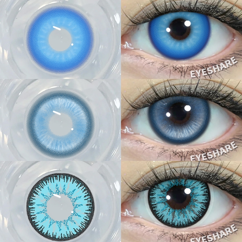 【COD】บทบาทสมมติ คอนแทคเลนส์ สีฟ้า/สีเขียว X2 คอนแทคเลนส์สี Sweet Baby เลนส์อนิเมะแบบใช้รายปี