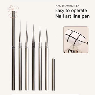 [maybeauty] 1 ชิ้นเล็บแปรงเล็บ French Nail Liner ปากกา 10/12/23 มิลลิเมตร Ultra-fine Long Wire Drawing Paing เล็บเครื่องมือ {TH}