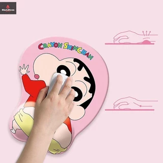 COD Crayon แผ่นรองเมาส์อนิเมะพร้อมที่วางข้อมือซิลิโคน แผ่นรองเมาส์สําหรับเล่นเกม 3D แผ่นรองโต๊ะนุ่มกันลื่น ของขวัญใหม่