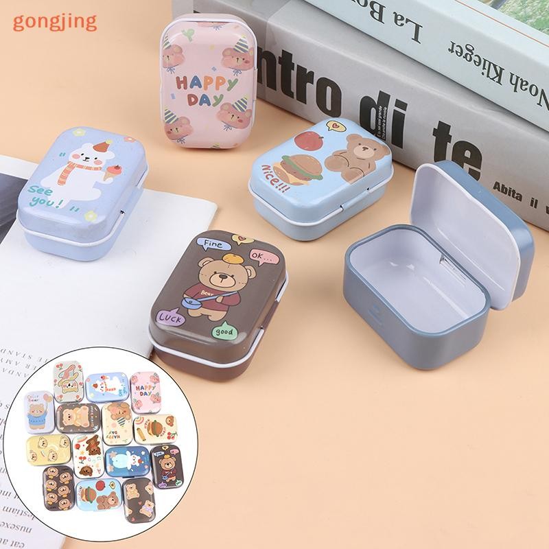 Go Tin Bear Jewelry Coin Box Tin Small Storage Box RectanIe VN
