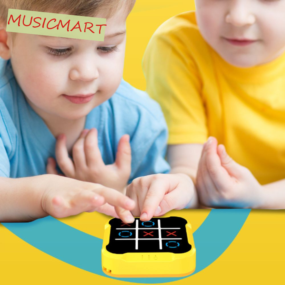 Musicmart TIC-TAC-TOE, ไฟฟ้าการศึกษามือถือ Bolt เกม, แบบพกพา Montessori Thinking การออกกําลังกาย Memory Growth Puzzle ตารางเกมเด็ก