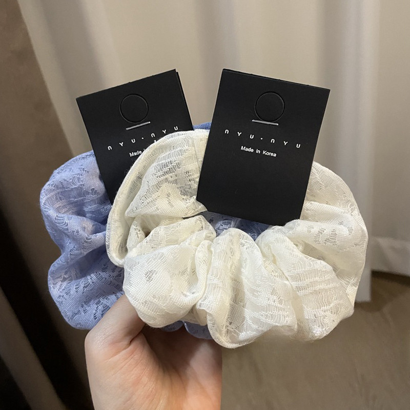 การออกแบบที่เรียบง่ายลูกไม้ขนาดใหญ่ผมหางม้าผมแหวนหัวเชือกผูกผม ยางรัดผม