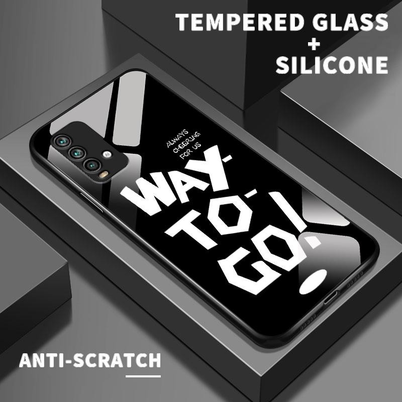 เหมาะสำหรับ Redmi Note 9 4G Pro Max 9S Note 10 5G Lite Note 11 Note 8 กรณีโทรศัพท์ใหม่เคส Simple Eng