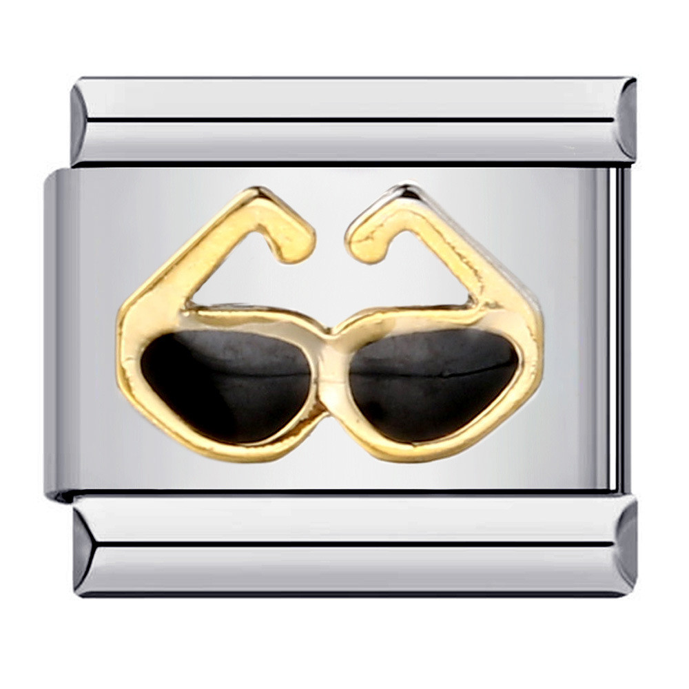 Music Hobby Series สแตนเลสอิตาเลี่ยนโมดูลสร้อยข้อมือไทเทเนียมเหล็กเชื่อมรูปแบบ DIY สร้อยข้อมือ - รูปที่ 7