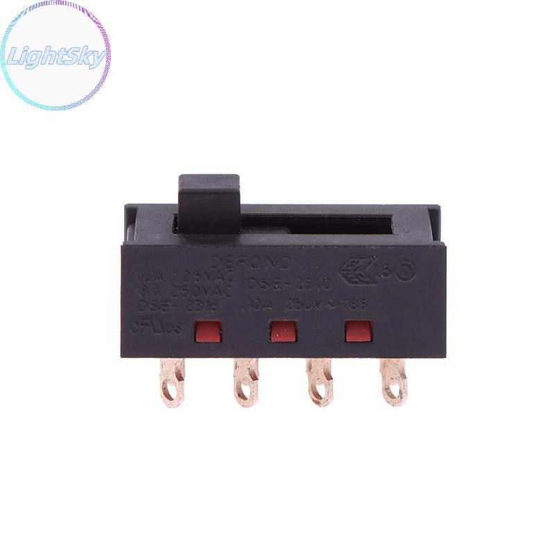 LightSky DSE-2310 Pointed Pins 8 ฟุต 3 ไฟล์ 8A250V Toggle สไลด์สําหรับเครื่องเป่าผมอะไหล่ TH – โปรปัง