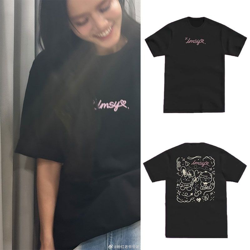 LMSY 2025 Thailand Meeting Support Suitwear การ์ตูนพิมพ์แขนสั้นผ้าฝ้ายหนักคู่ TopLMSY2025 新年新款睡衣