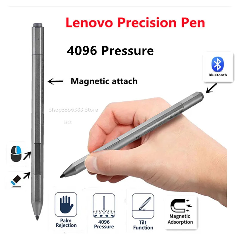 ปากกา Stylus Precision ปากกาดิจิตอล 2 สําหรับ Lenovo Flex 5 series-IdeaPad 5 2-in-1 14AHP9 14IRH9 14