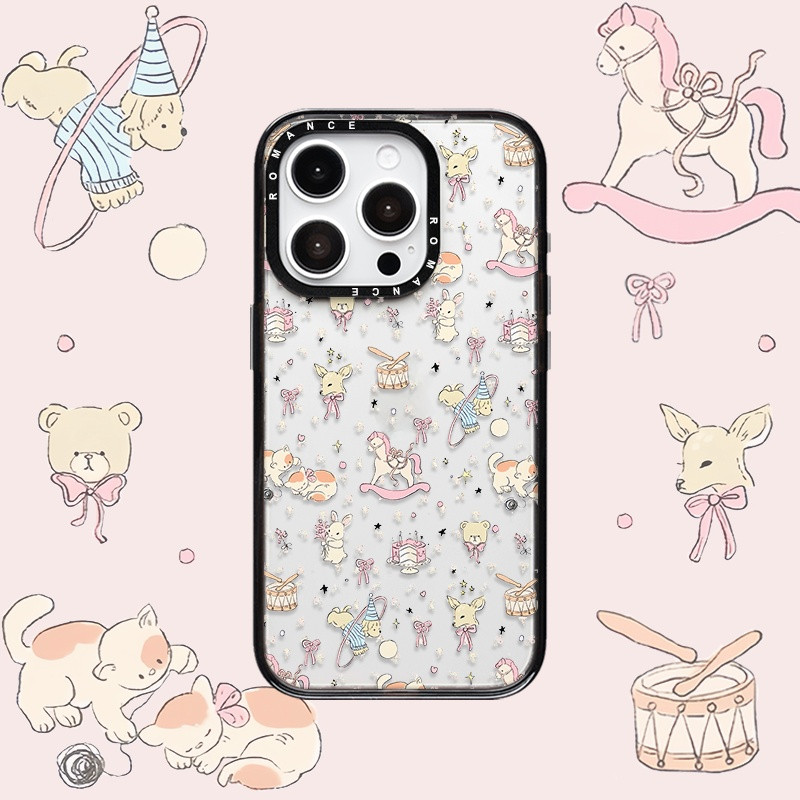 Circus Paradise เคสโทรศัพท์โปร่งใสเคสโทรศัพท์ Drop-Resistant สําหรับ iPhone 16 Promax 15 Promax 11 12 13 14plus 15plus 16e 16plus 15pro