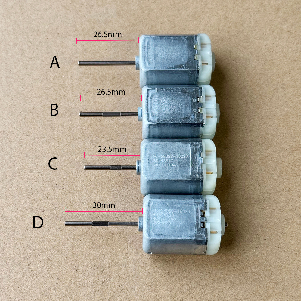 1PC FC-280SC-20150/280SB-16220 มอเตอร์แกนยาวสําหรับล็อคประตูรถพับกระจกมองหลังมอเตอร์