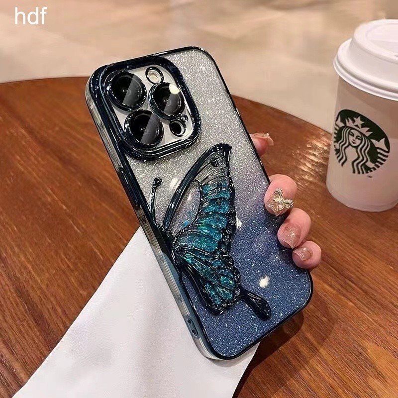 SAMSUNG เคสโทรศัพท์สําหรับSamsung A03 A02 A06 A05 A04 A03S A02S A12 A22 A71 A51 A31 A50 A30S A50S A30 A20 A21S A20S 4G 5Gกันกระแทกผีเสื้อนุ่ม