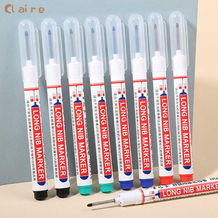 COD ปากกามาร์คเกอร์ พร้อมส่ง ปากกามาร์คเกอร์หัวยาว งานไม้ marking pen Claire