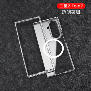 Samsung Galaxy Z พับ Flip 7 6 5 4 3 5G โปร่งใสกรณีไร้สายชาร์จแม่เหล็กกันกระแทก Anti-Slip สําหรับ Samsung Z Filp7Fe 038