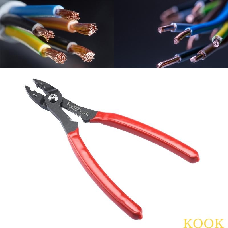 KOOK Wire Stripper Crimping คีมช่างไฟฟ้าคีม 12-20 AWG Wire Service เครื่องมือ