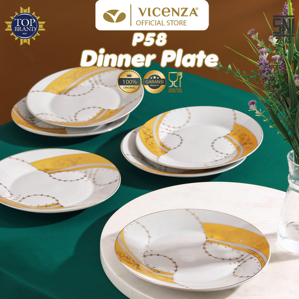 Vicenza จานใส่ขนม 6 ชิ้น P58