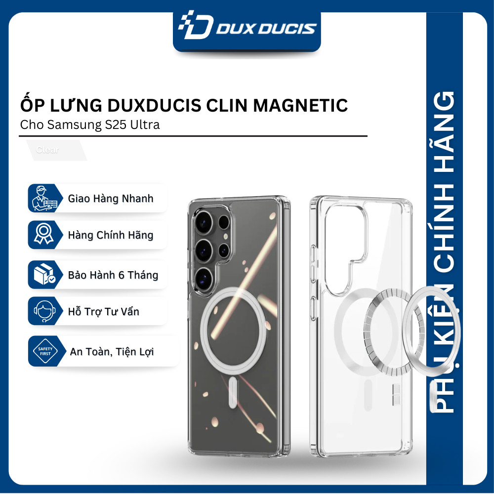 เคสแม่เหล็ก Dux Ducis Clin สําหรับ Samsung S25 Ultra