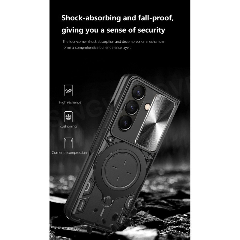 ปลอกสําหรับ Samsung Galaxy Z พับ 7 Galaxy Z Fold7 6 5 4 ZFold7 ZFold 7 5G 2025 Armor Ring Stand Holder Bracket สไลด์หน้าต่างเคสโทรศัพท์ป้องกันกันกระแทก An ราคา ถูกที่สุด ดีลบีเคเค แกลเลอรีภาพที่ 9