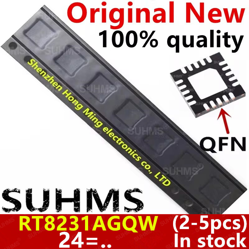 (2-5ชิ้น) 100% ใหม่ RT8231AGQW RT8231A (24=2D 24=1A 24=EE 24=...) ชิปเซ็ต QFN-20