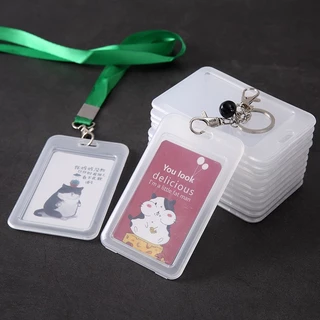 กระเป๋าพลาสติกใส กันน้ํา สําหรับใส่บัตรเครดิต บัตรประจําตัวนักเรียน
