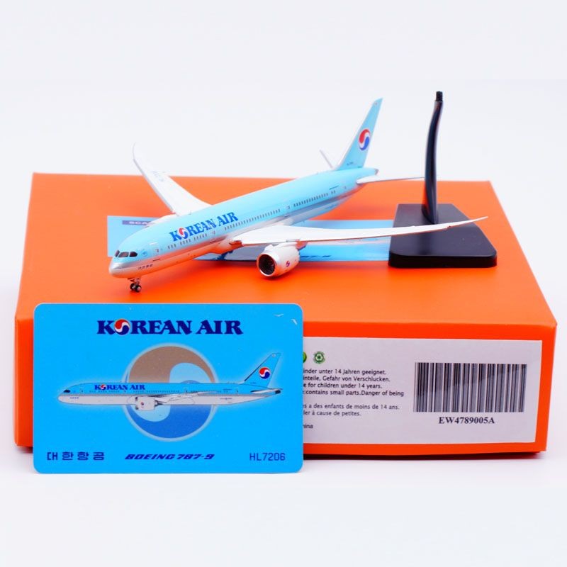 1: 400 JC Wing Alloy Passenger Aircraft Model South Korea Airlines Boeing B787-9 HL7206 Flap Wing