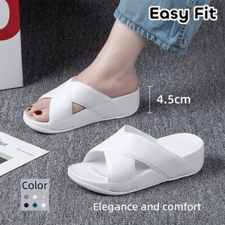 Easyfit Sandals for Women 4.5cm Elegant Wedge Slippers EVA CloudFoam Anti-slip Grils' Slides 35-40