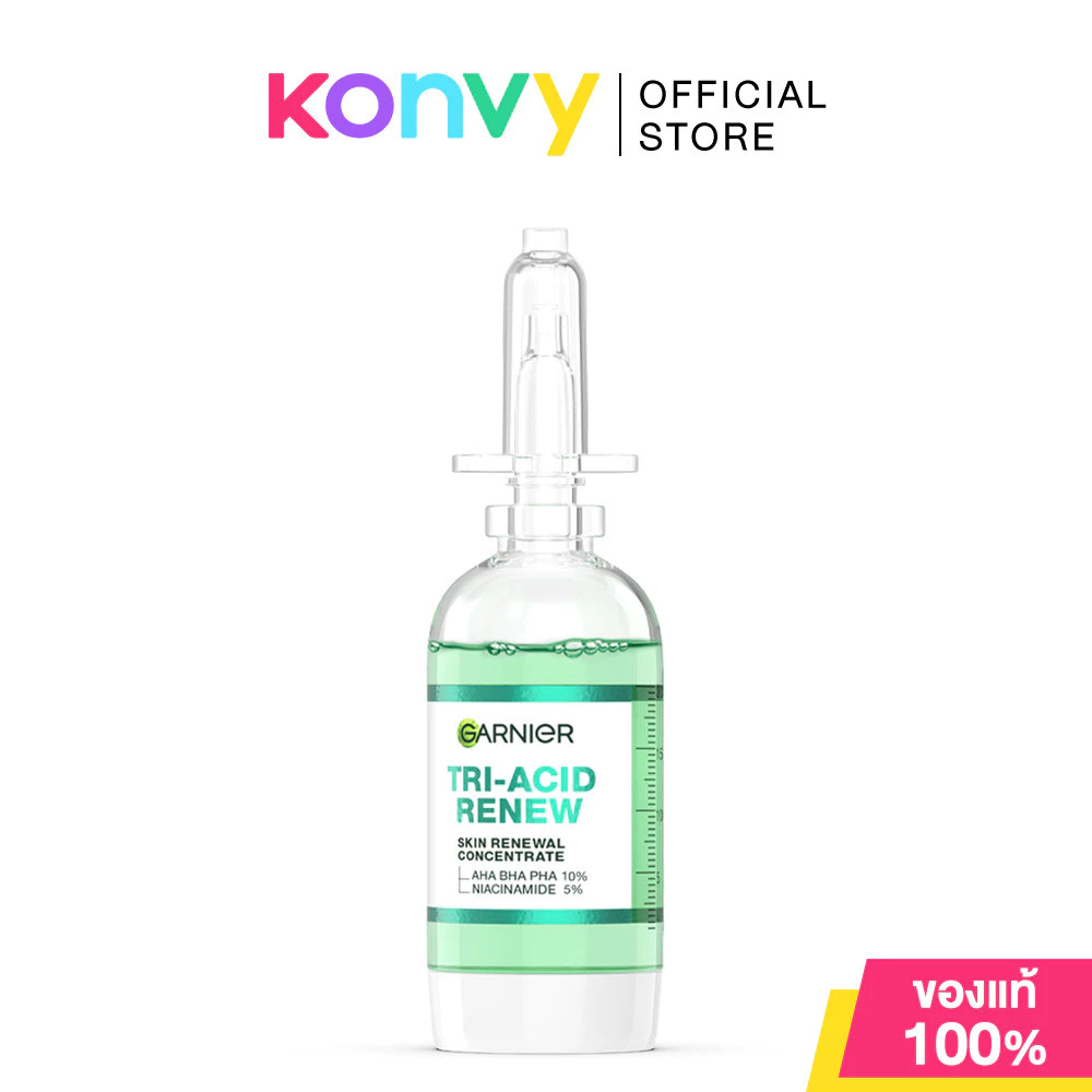 Garnier Tri-Acid Renew Skin Renewal Concentrate 20ml เซรั่มสูตรเข้มข้นแต่อ่อนโยน.