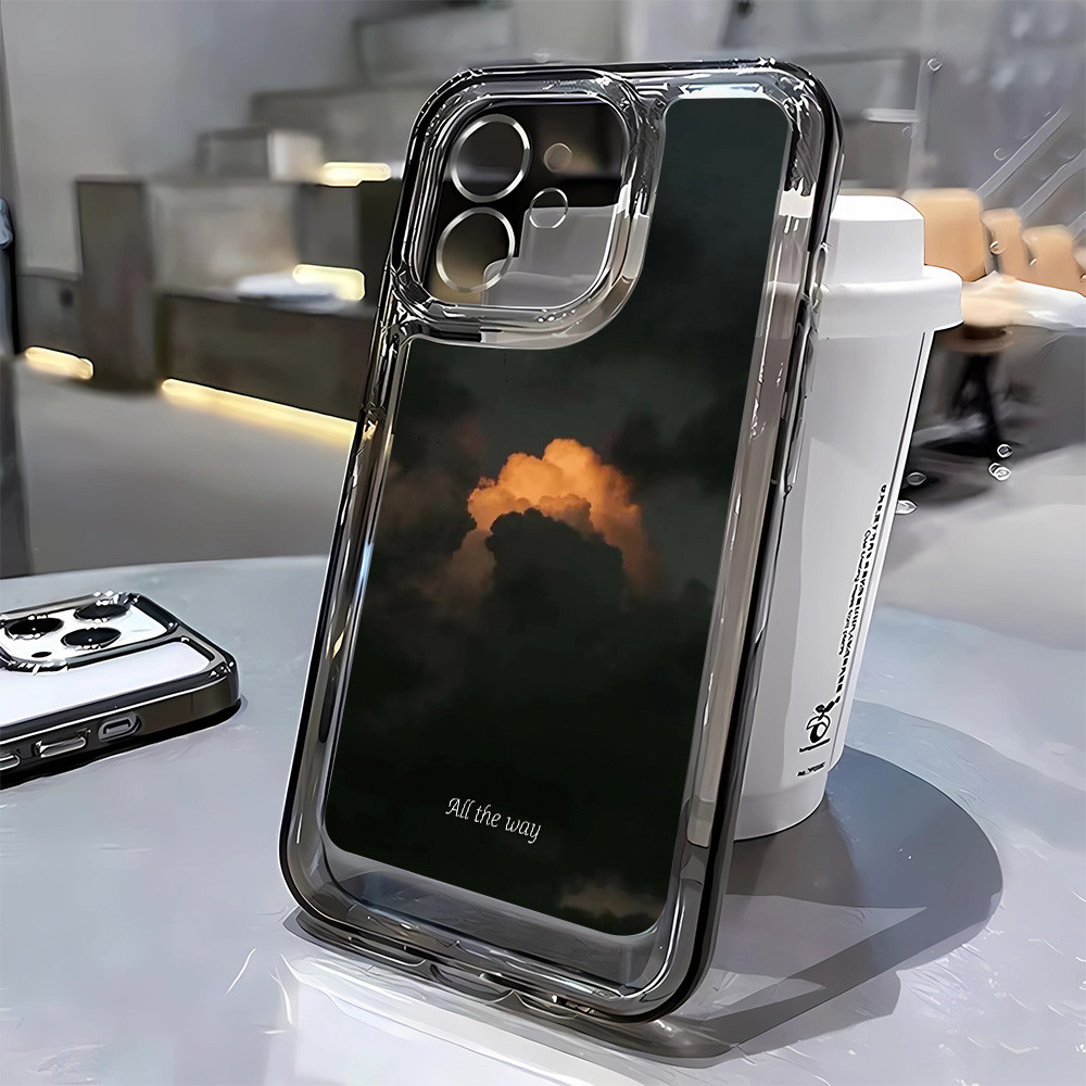 3 In1 Twilight Clouds Mist โปร่งใสสําหรับ Xiaomi poco C71 C75 X7 X3 F3 เคสโทรศัพท์กันกระแทก 9Z2B FN9