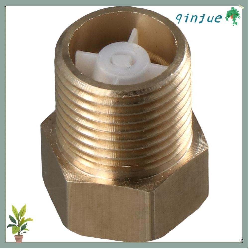 QINJUE เช็ควาล์ว, ทองเหลืองทองวาล์วทางเดียว, Non Return โอโซนความต้านทานหญิงถึงชายด้าย 1/2" วาล์วไหลย้อนกลับน้ํามันแก๊สน้ํา