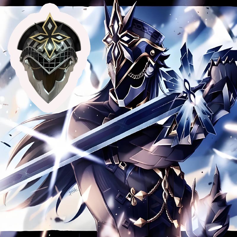 อัพเกรด Yuanshen Fools CEO กัปตัน Kapitano คอสเพลย์ Props Yuanshen กัปตัน cos หน้ากาก