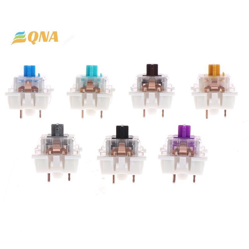 [QNA] 10 ชิ้น/ล็อต outemu mx switch 3 pin คีย์บอร์ดแบบกลไกสีดําสีฟ้าสีน้ําตาลสวิทช์ใหม่