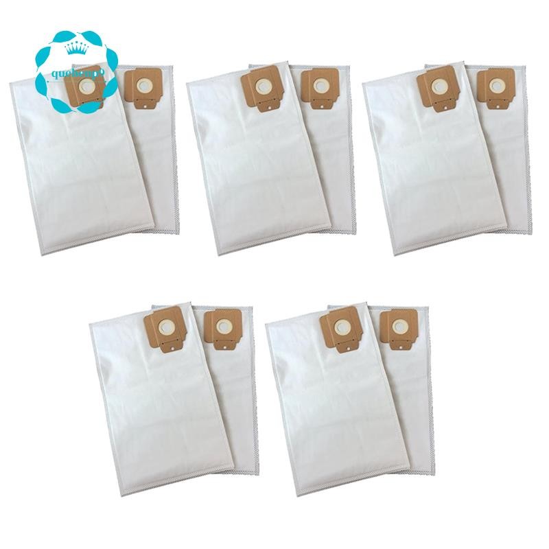 [quehenp9]10 ชิ้นเครื่องดูดฝุ่นกระเป๋าเข้ากันได้สําหรับ CV30/1 CV38/1 CV48/2 NSS ผ้าสังเคราะห์ถุงกรอ