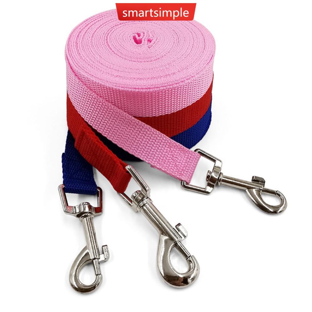 SMARTSIMPLE ยาวเชือกลากจูงสายจูงสุนัข 3 สี 1.5M 1.8M 3M 4.5M 6M 10M สัตว์เลี้ยงเดินสายจูงแมวสุนัข Ha