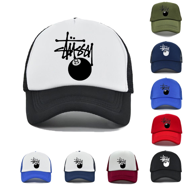 8Ball CAP ตาข่ายสุทธิอินเทรนด์แฟชั่นพ่อหมวกหมวก Snap กลับ Snapback