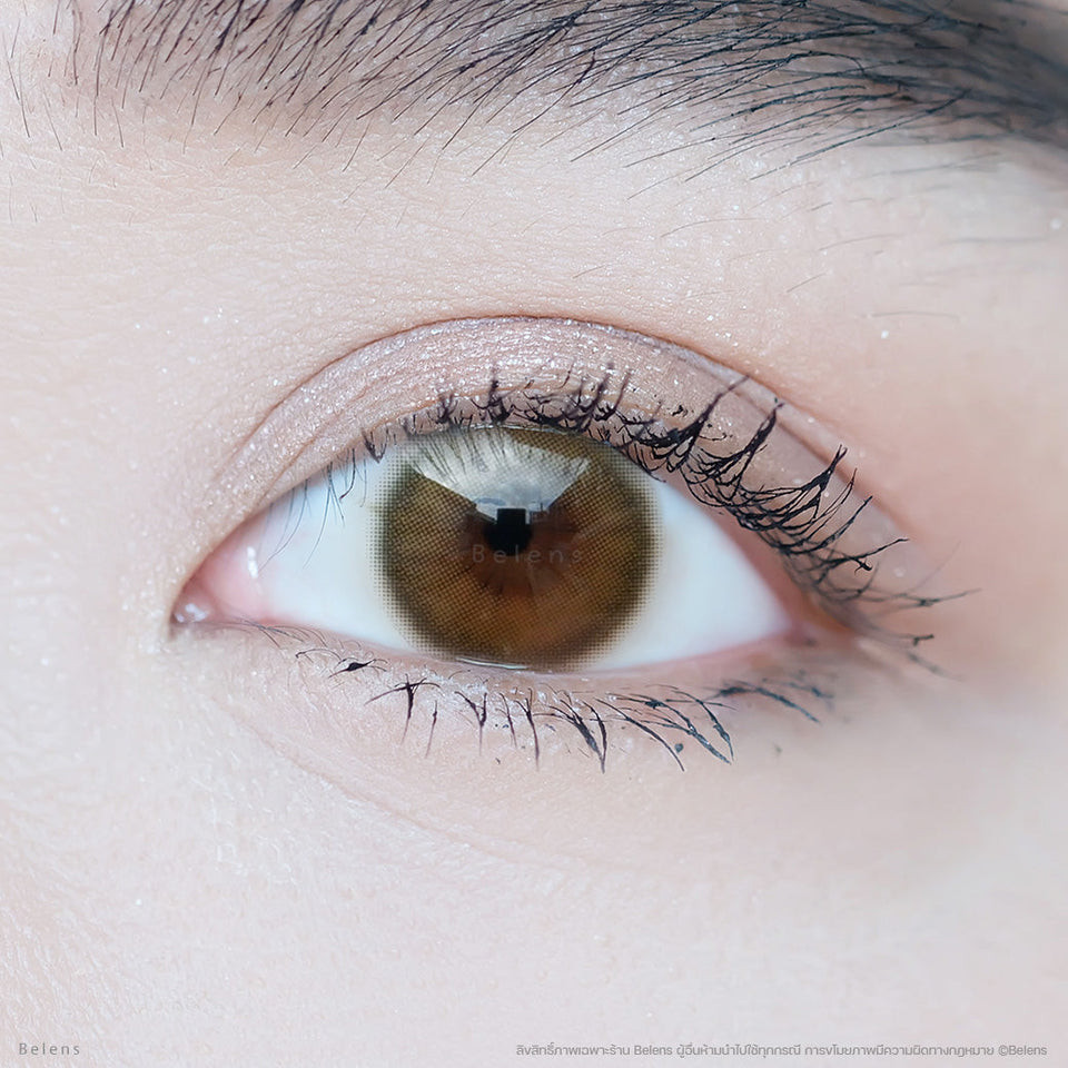 💥แถมตลับ food grade - รุ่น Biscuit (Brown) คอนแทคเลนส์ //มีส่งด่วน🚚
