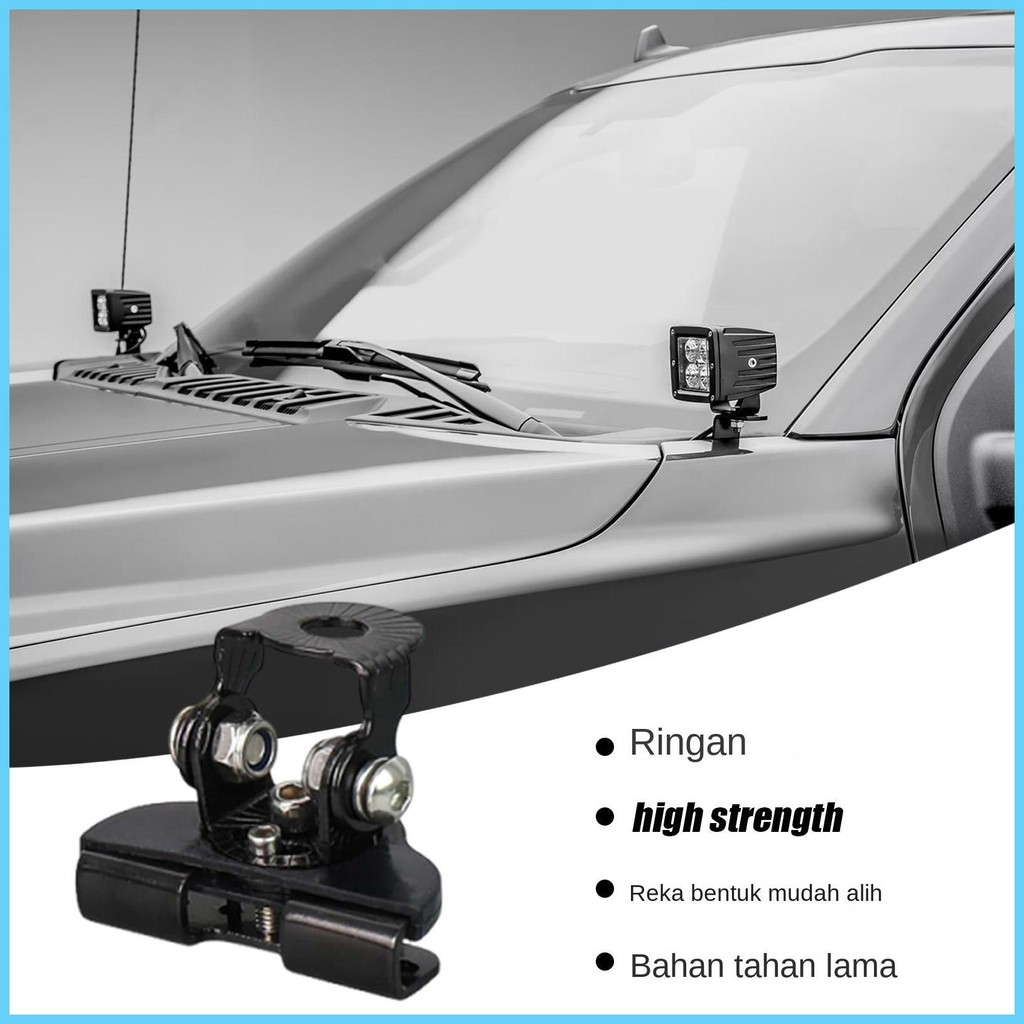LED Light Bar Brackets Hood ทํางานโคมไฟเสริม Mount ปรับ LED Light Bar Fixing Holder วงเล็บสําหรับ fi